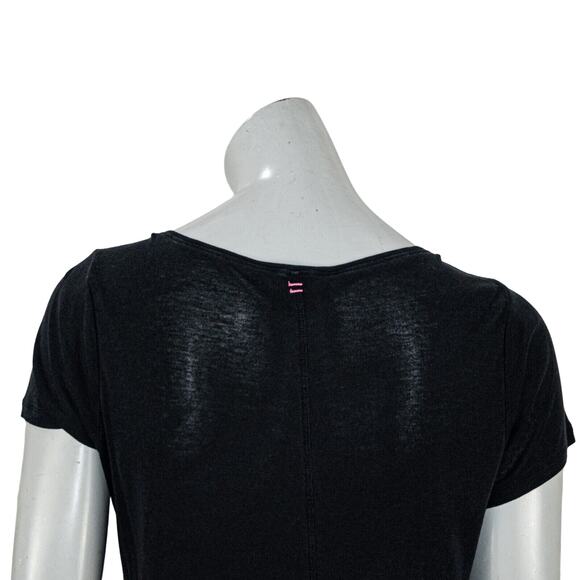 HATCH Maternity Women's Scoop Neck Tee in Black lyocell cotton sz 1 - Picture 8 of 9